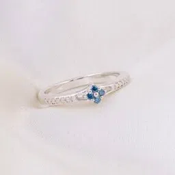 hiflyer jewels Women Sterling Silver Diamond-Studded Ring-picture-50