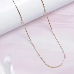 zavya Women Sterling Silver Rose Gold-Plated Serpentine Elegance Snake Chain-picture-37