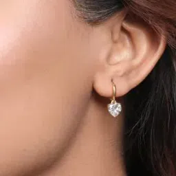 zavya Women Sterling Silver Gold-Plated Drop Earrings-picture-41