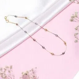 zavya Women Sterling Silver Beaded Anklet-picture-43