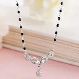 zavya Women Sterling Silver Beaded Mangalsutra-picture-37