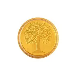 p.c. chandra jewellers 24Kt 999 Yellow Gold Kalpavriksha Inscribed Foil Coin-picture-29