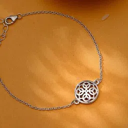 giva Men Sterling Silver Mandala Chain Rakhi image 1