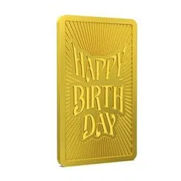 aspect bullion refinery Yellow Gold Birthday Bar-picture-38