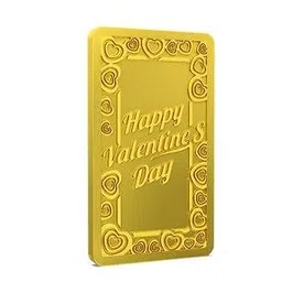 aspect bullion refinery Yellow Gold Valentine Bar-picture-20