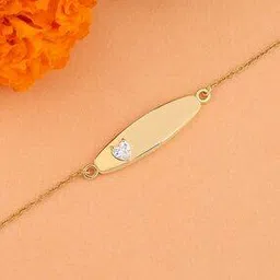 ornate jewels Men Sterling Silver Gold-Plated Rakhi with Roli Chawal-picture-24