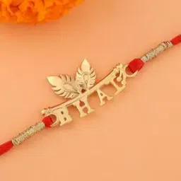 Men Sterling Silver Gold-Plated Rakhi-image-1