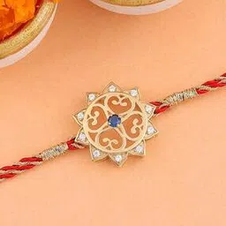 ornate jewels Men Sterling Silver Gold-Plated Rakhi-picture-41