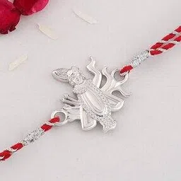 Men Sterling Silver American Diamond-Studded Rakhi-image-9