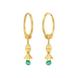 joyalukkas Women Yellow Gold Hoop Earrings-picture-32