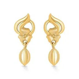 p n gadgil jewellers Women Yellow Gold Drop Earrings-picture-42