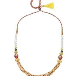p n gadgil jewellers Women Yellow Gold Beaded Necklace-picture-34