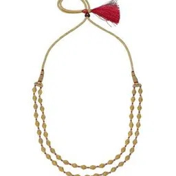 p n gadgil jewellers Yellow Gold Double Opulence Thushi Necklace-picture-27