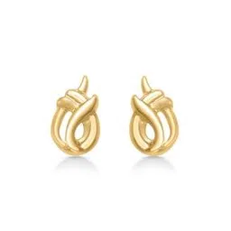 p n gadgil jewellers Women Yellow Gold Stud Earrings-picture-53