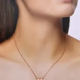 kai jewel Women  Sterling Silver Rose Gold Hearty Charms Of Love Casual Chain Necklace-picture-27