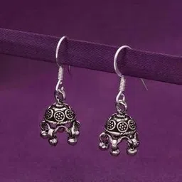 kai jewel Women Sterling Silver Jhumka Earrings-picture-12