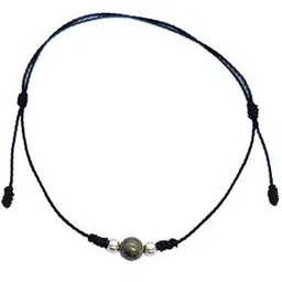 darshraj Women Pyrite Stone Black Thread Bracelet-picture-10