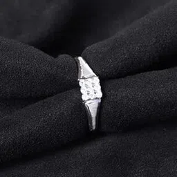 clara Men Sterling Silver Swiss Zirconia Carlo Ring-picture-30