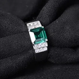 clara Men Sterling Silver Swiss Zirconia Prince Ring-picture-37