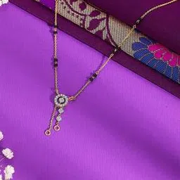 p n gadgil jewellers Women Yellow Gold & Diamond Modern Mangalsutra-picture-45