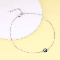 giva Women Silver Protective Eye Anklet-picture-19