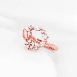 giva Women Sterling Silver Rose Gold-Plated Ring-picture-32