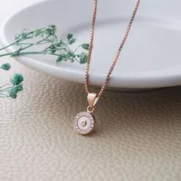 mannash Women Sterling Silver Rose Gold-Plated Necklace-picture-50