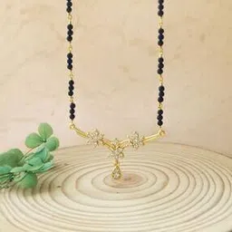 mannash Women Sterling Silver Gold-Plated Mangalsutra-picture-53