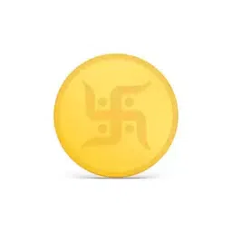 kalyan jewellers Yellow Gold Swastik Coin-picture-49