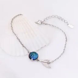 giva Women Sterling Silver Stone-Studded Link Bracelet-picture-0
