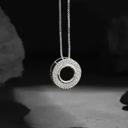 Men Sterling Silver Pendant with Chain-image-31