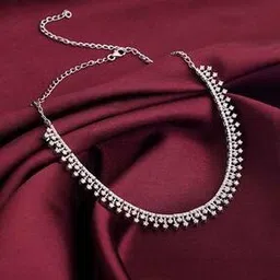 Women Sterling Silver Stone-Studded Necklace-image-21