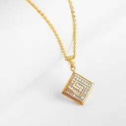 giva Women Sterling Silver Gold-Plated Pendant image 1