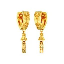Women Yellow Gold Hoop Earrings-image-19