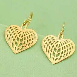 maira Women Sterling Silver Gold-Plated Zircon Drop Earrings-picture-45