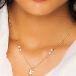 giva Women Sterling Silver Gold-Plated Necklace image 1