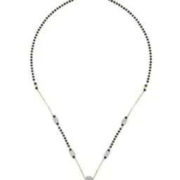 p n gadgil jewellers Women Yellow Gold Beads of Eternity Mangalsutra-picture-49