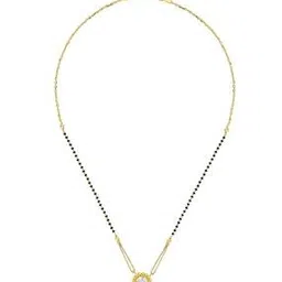 p n gadgil jewellers Women Vibrant Petals Yellow Gold Mangalsutra-picture-52