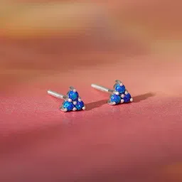 giva Women Sterling Silver Stud Earrings image 1