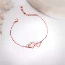 giva Women Sterling Silver Rose Gold-Plated Link Bracelet-picture-38