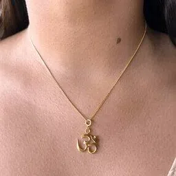 fian Women Sterling Silver Gold-Plated Om Pendant-picture-52