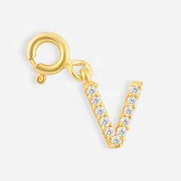 fian Women Sterling Silver CZ-Studded Charm-V Pendant-picture-45