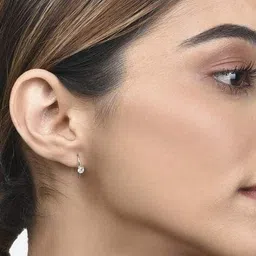 fian Women Sterling Silver Unicurve Hoop Earrings image 1