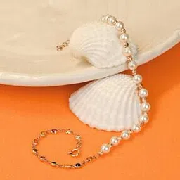 touch925 Women Sterling Silver Rose Gold-Plated Anklet-picture-33