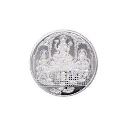 c krishniah chetty jewellers Pure Silver Ganesha Lakshmi & Saraswati Coin-picture-30