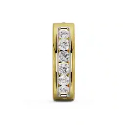 Men Yellow Gold Vivian Diamond-Studded Hoop Earrings-image-20