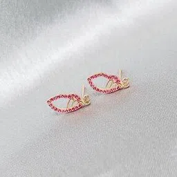 inari shines Women Sterling Silver Stud Earrings-picture-32