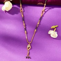 p n gadgil jewellers Women Yellow Gold Beaded Mangalsutra-picture-46