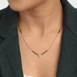 crash.club by ckc Yellow Gold Solitaire Lab-Grown Diamond Mangalsutra-picture-24