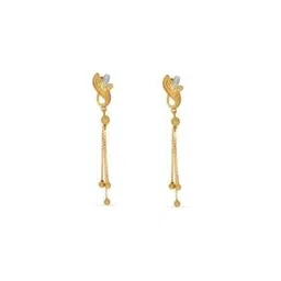 bhima jewels Women Yellow Gold Sparkle Drop Earrings-picture-12